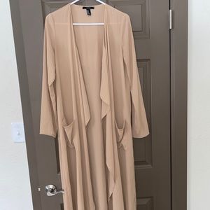 Tan Duster Cardigan